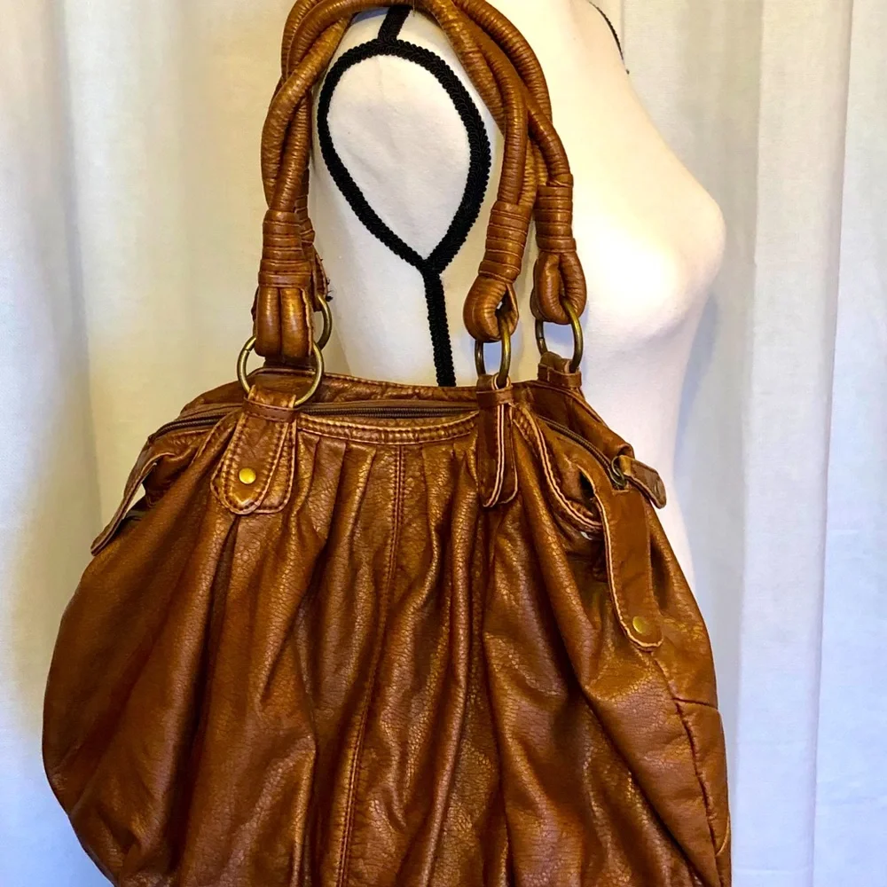 Black Poppy‎ Faux Leather handbag